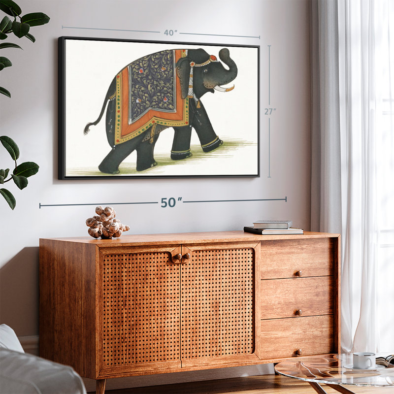 «India Elephant I Light Wall Art», H 40 po x l 27 po