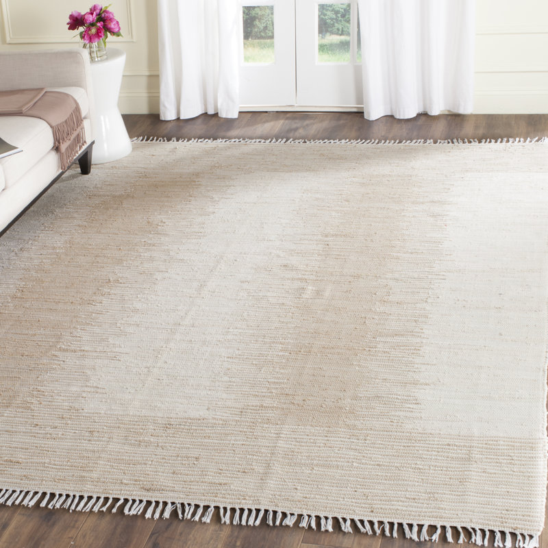 Ambrine Abstract Cotton Hand Woven Area Rug, Rectangle 122 x 183 cm