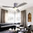 52 Inch Ceiling Fan With Lights 3 Solid Wood Fan Blade Noiseless Reversible Motor Remote Control With Light