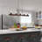 5-Light Wood Linear Kitchen Island Pedant