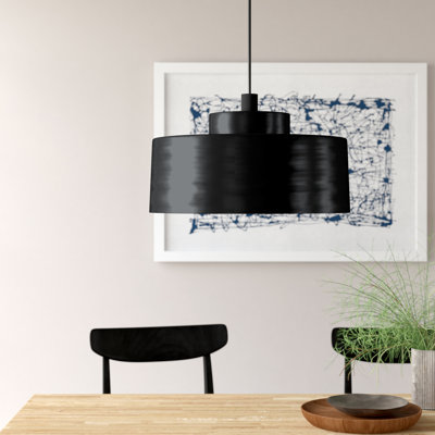Luminaire suspendu tambour simple 1 lumière Kup
