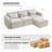 Taufner Upholstered L-Shaped Sectional Reversible-674063438