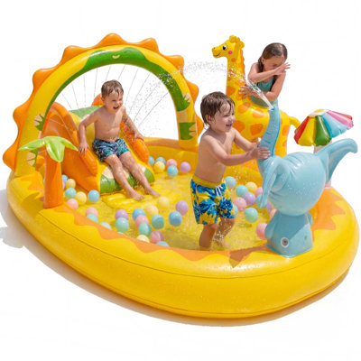 Inflatable Pool for Kids and Adults, 120" X 67" X 22" Oversized Thickened Family Swimming Pool for Outdoor, Garden, Backyard, Blue