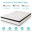 27cm Memory Foam Pocket Sprung Mattress, 2-Zone Pocket Spring for Safety & Support-121252050
