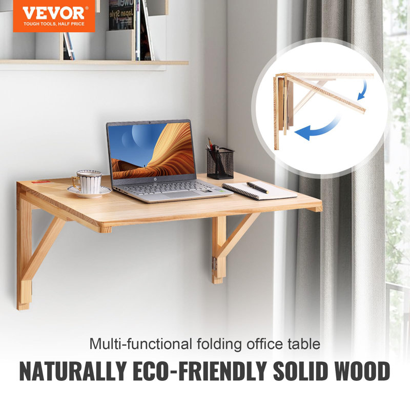 Wall Mounted Folding Table, Floating Desk For Dining