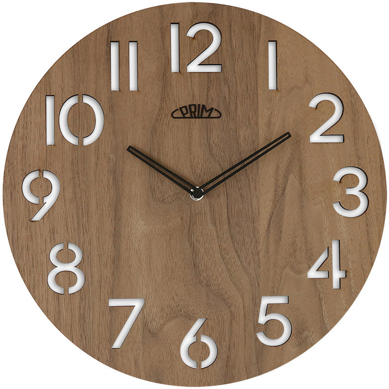Wood Wall Clock, Brown