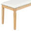 Ensemble de table de salle à manger vintage extensible pour 6 avec 4 chaises et banc, ensemble de table de cuisine rustique de 59 à 72 pouces avec finition patinée et pieds rétro sculptés
