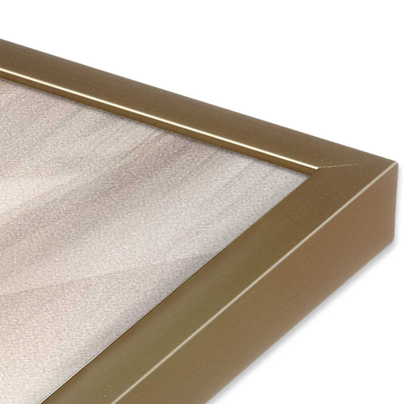 Latté cosmique I, Cadre simple brossé doré, H 15,25 po x l 12,25 po