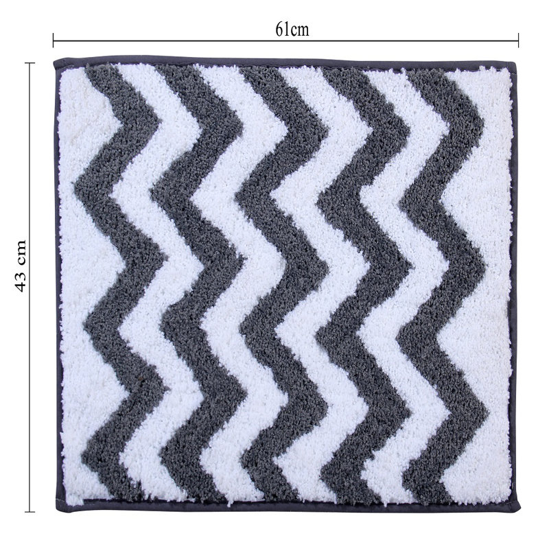 Bath Rug, Charcoal, Rectangle 43cm x 61cm