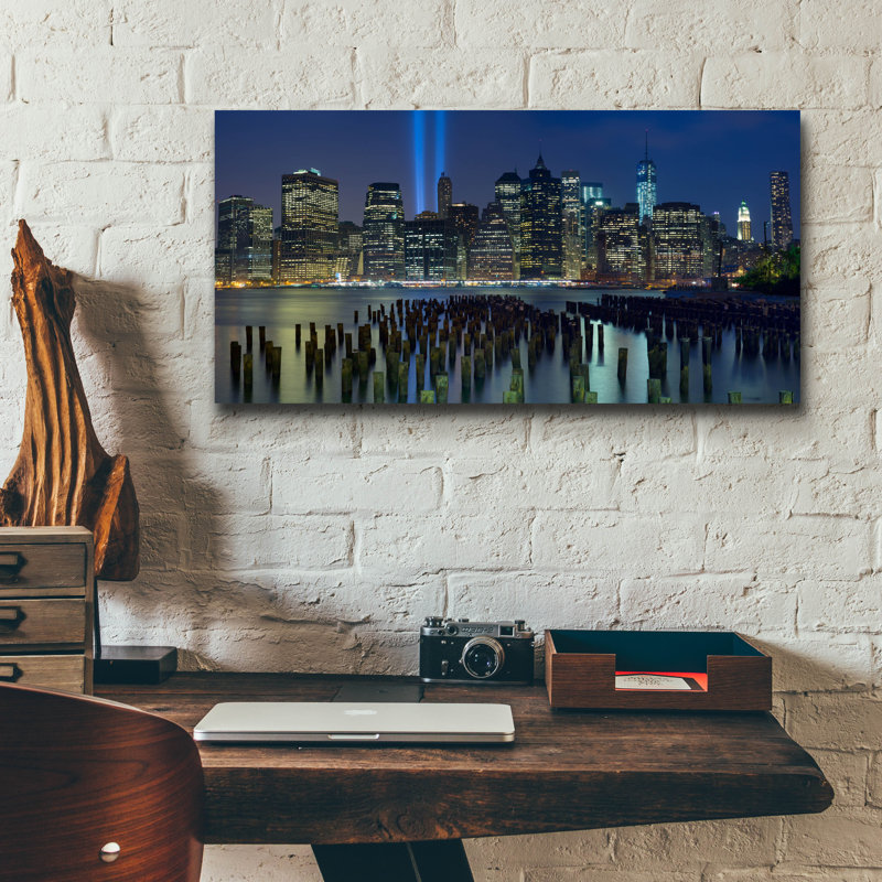 Art mural en verre Red Barrel Studio® «45546» par Rick Berk, H 12 po x l 24 po