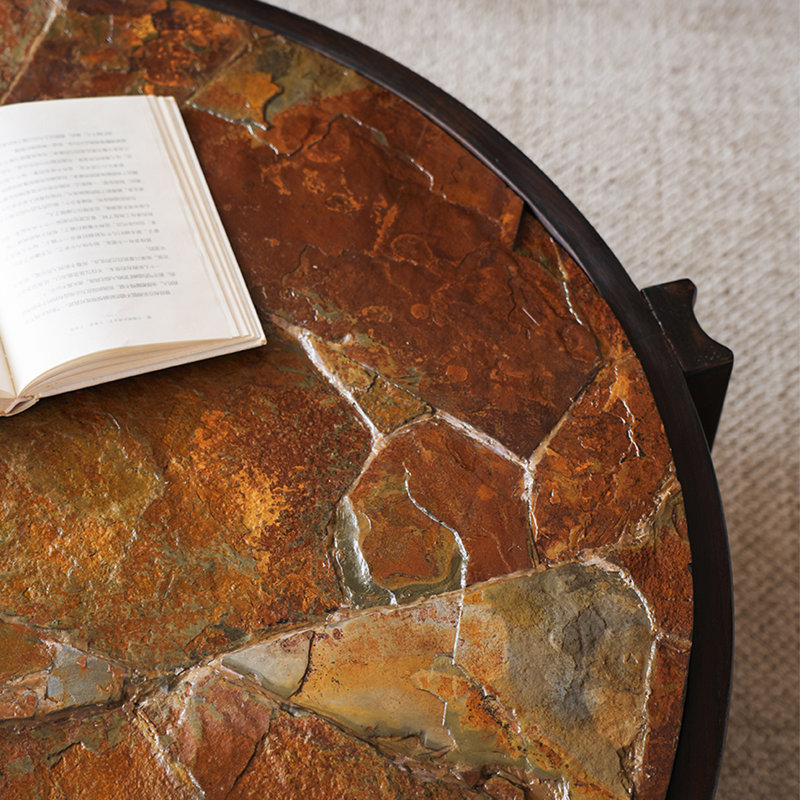 Luxe Solid Wood Round Coffee Table