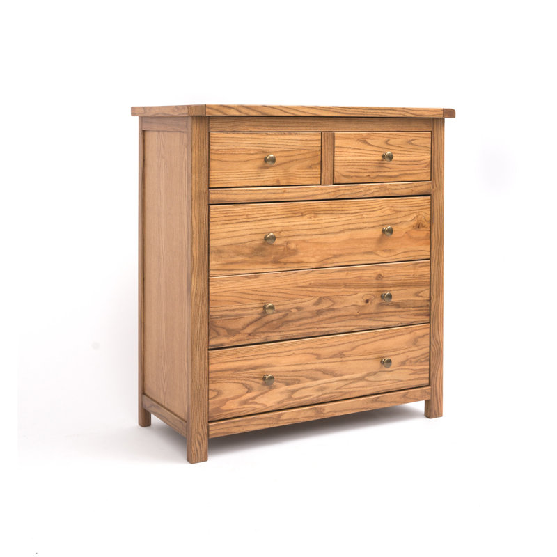 Riveria 90cm W 5 - Drawer Chest of Drawers