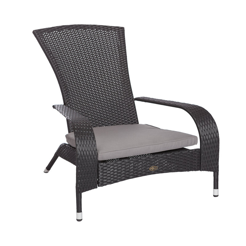 Coussin d'extérieur gris de style Adirondack pour chaise Paton Sense