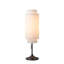 Lampe de table Lollipop - nickel noir, double abat-jour en lin, chaînette marche / arrêt-114323185