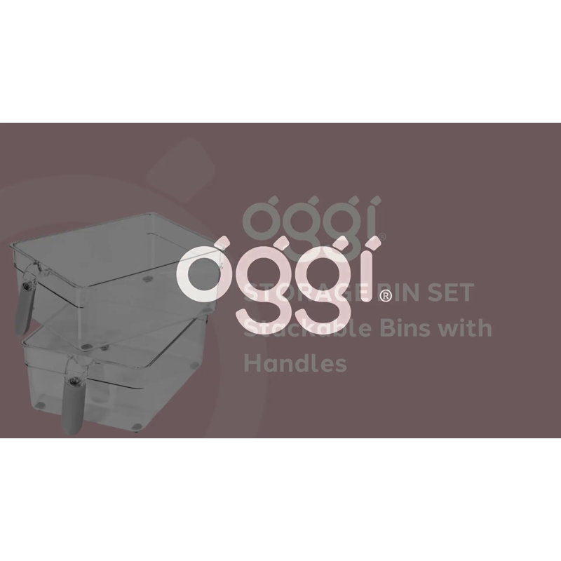 Large Clear BPA-Free Plastic Nesting Storage Bins Set