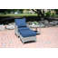 Bella Wicker Teak Outdoor Lounge Chair-1037255466-1037614403