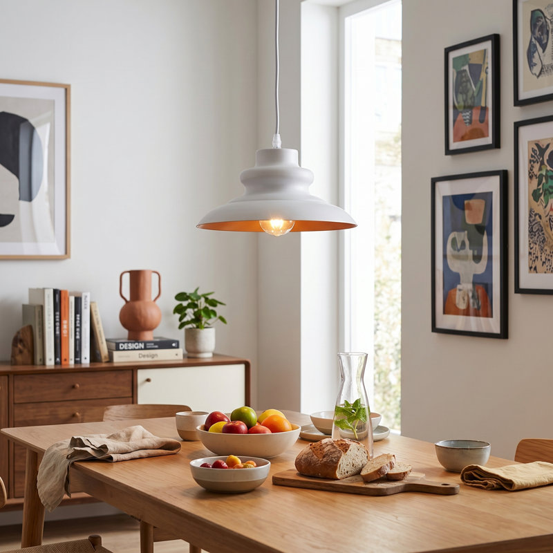 Luminaire suspendu moderne avec longueur réglable et finition résistante à la rouille - blanc mat, Blanc, Blanc