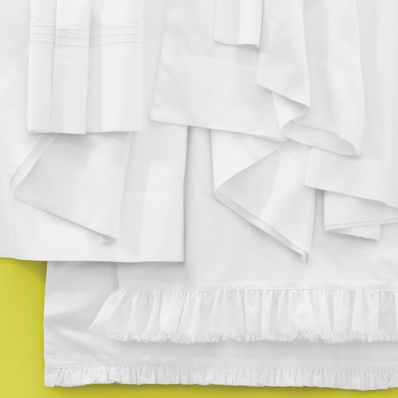 Essential Sateen Sheet Set, Queen Sheet Set, White