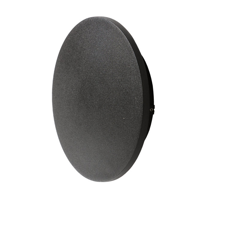 Ancona LED Flush Mounted Sconce, Black, 18cm H x 18cm W x 4.5cm D