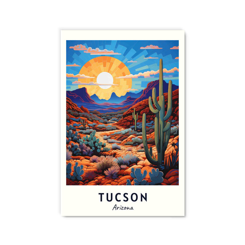 " Tucson Arizona ", 36" H x 24" W x 1" D