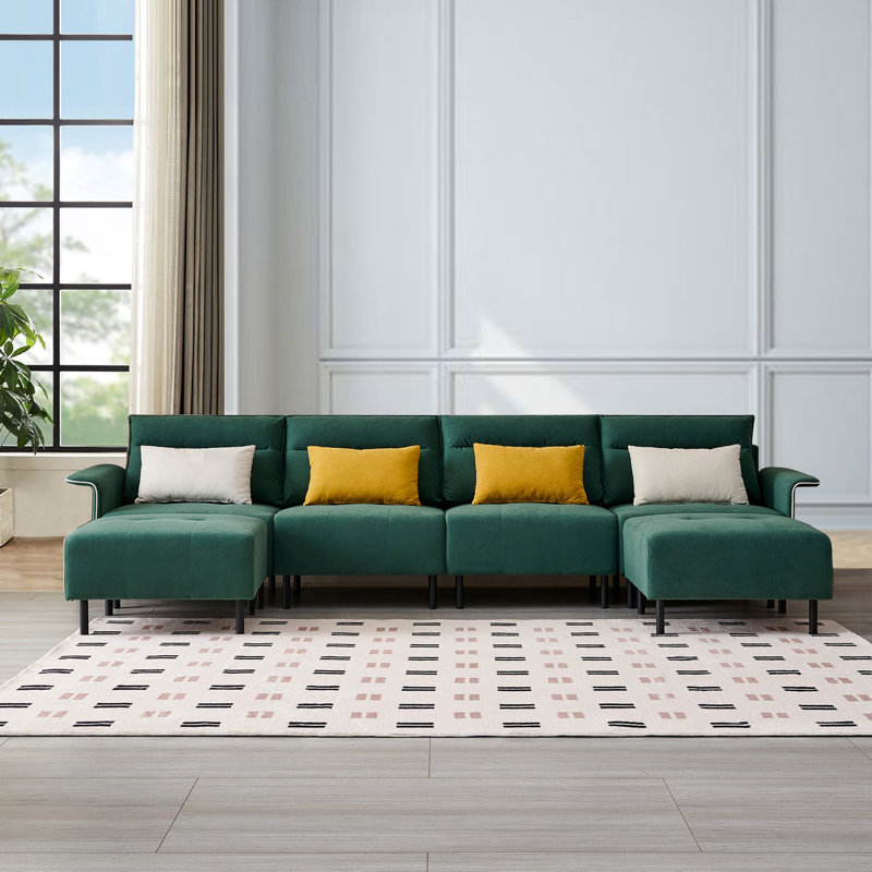 Sofa, Green Velvet