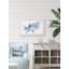 «Shark Outline», reproduction encadrée-50107399