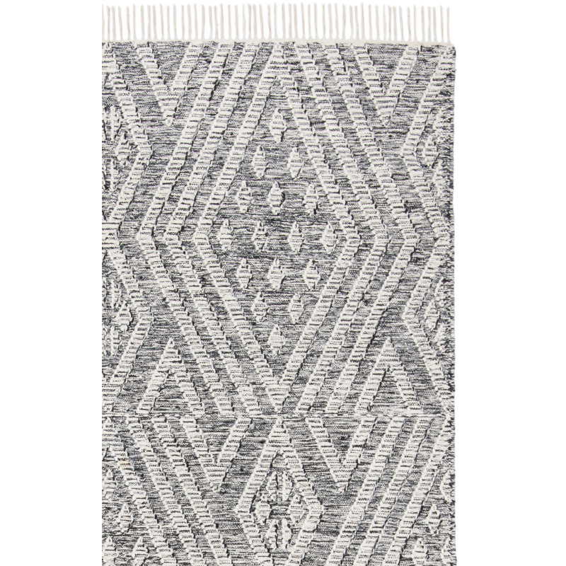Reitz Kilim Hand Loomed Wool Geometric Rug, Rectangle 4' x 6'