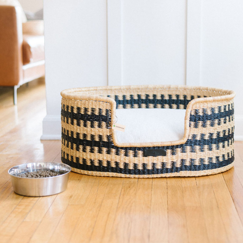 Bear Striped Cotton Pet Bed