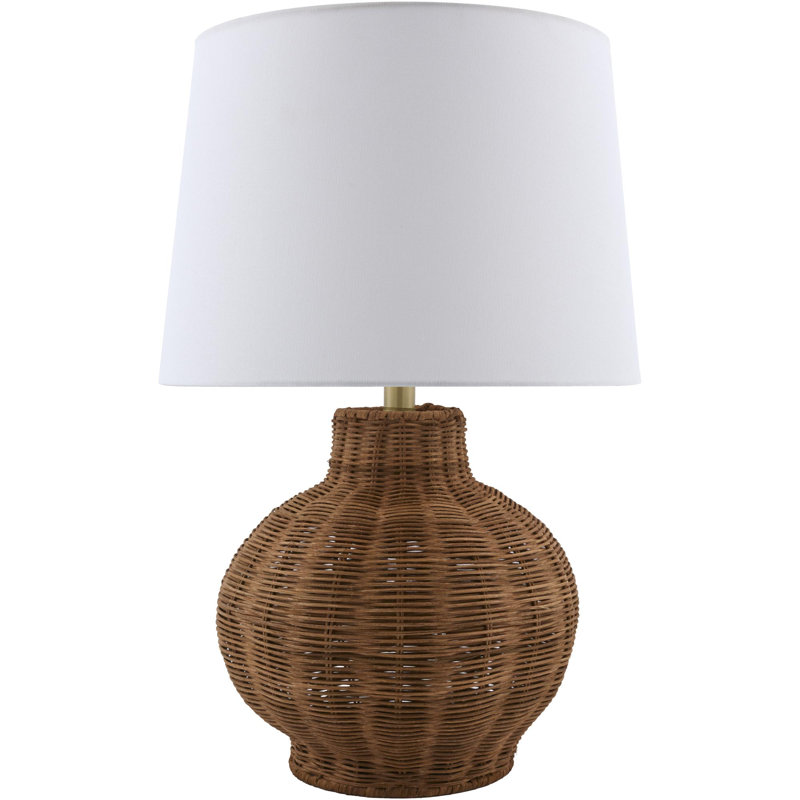 Lampe de table Bourland, Marron foncé