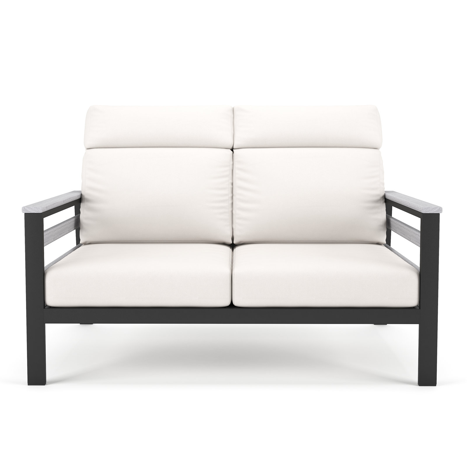 Townsend 55" Sunbrella® Patio Loveseat, White, Canvas White