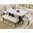 6 Piece Modern Dining Table Set