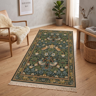 Tapis bleu sarcelle foncé foncé