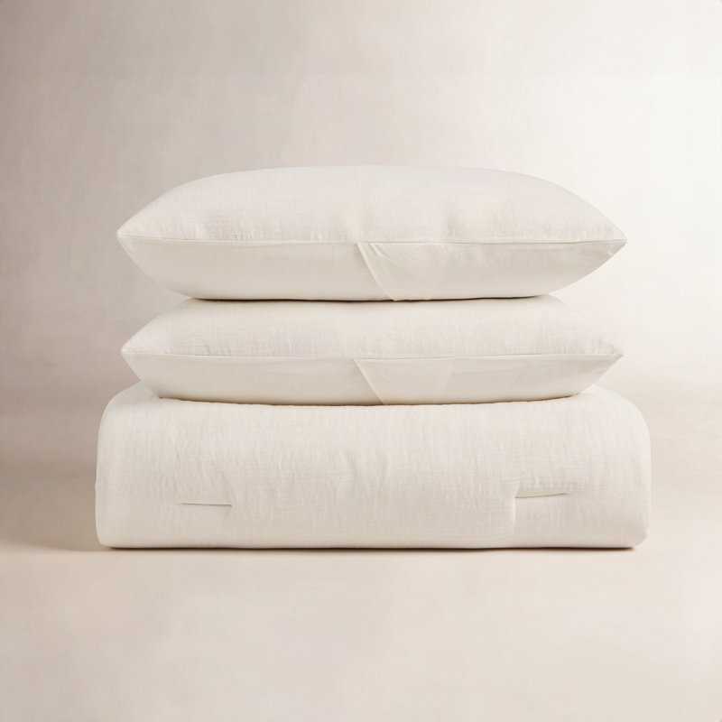 Reta Comforter, Queen Comforter +2 Standard Shams, Ivory