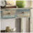 Antique Grey And Teal 3-Drawer Console Table