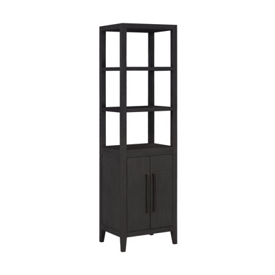 Armoire à linge autoportante en bois massif Alsup