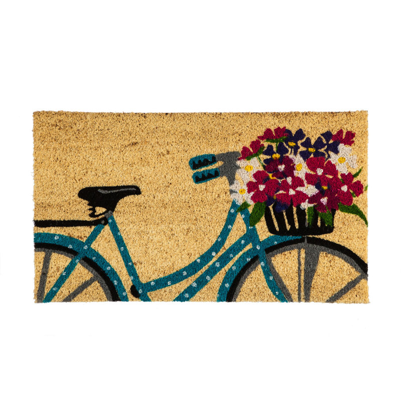Tapis de porte d’intérieur anti-dérapant 28 x 16 floral basket Pena