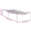 Vidaxl Bed Frame Concrete Grey-1423390114