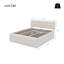 Cidad Upholstered Linen Lift Up Storage Ottoman Bed-1746408393