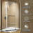 Shower Door Single Sliding Bypass Shower Enclosure, 1/4 In. (6Mm)-120178786-120178785