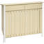 Radiator Large Radiator Cover with Drawers and Vertical Slats Oak