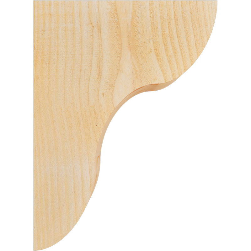 Corbeau Carmel, H 16 po x l 4 po x P 12 po, Sapin de Douglas, Sciage brut