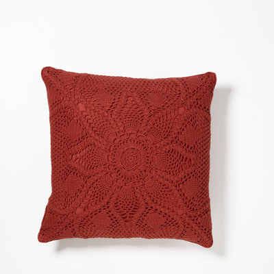 Olivia Cotton Square Pillow Cover & Insert
