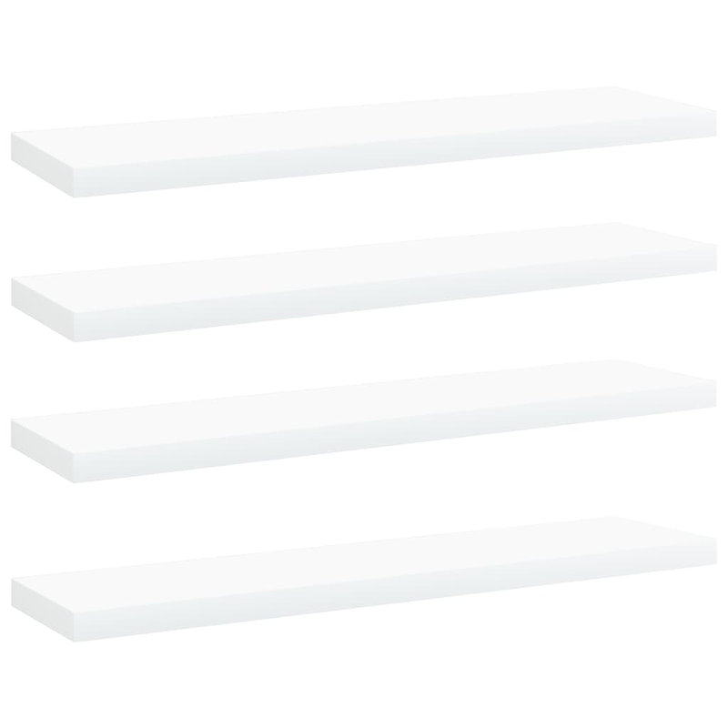 Tablettes flottantes étagères murales, Blanc, H 0,6 po x l 15,7 po x P 3,9 po