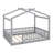 Classic Wood House Bed Frame with Protective Fence-207968962