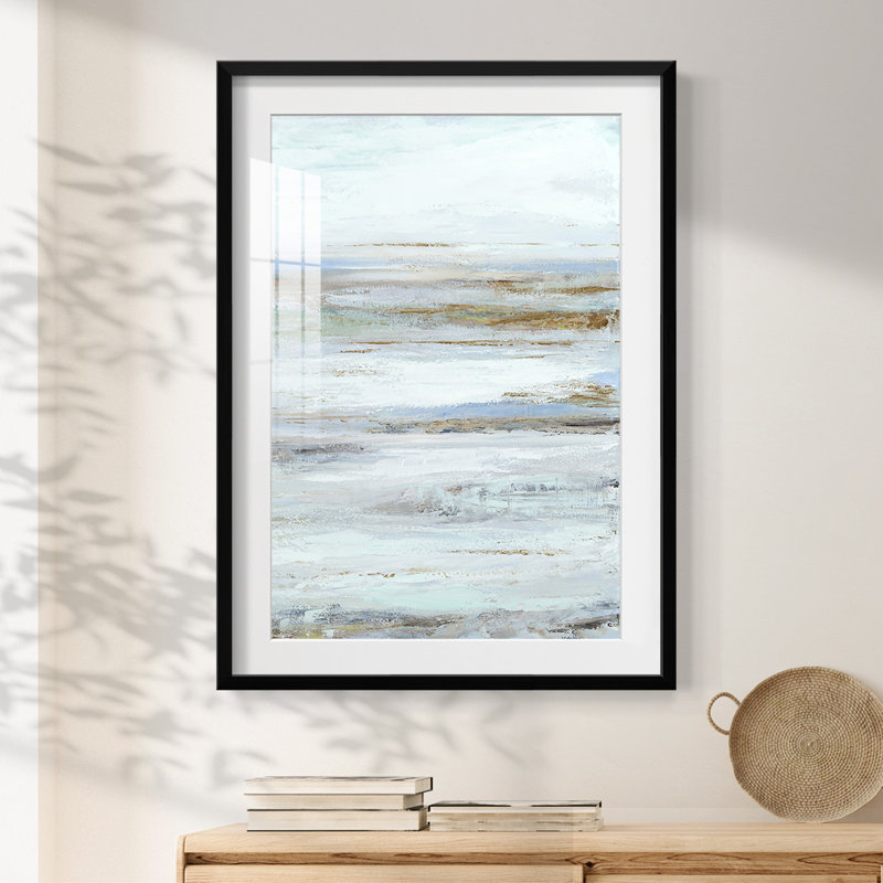 «Mute Misty Marsh II», reproduction encadrée, H 25,5 po x l 17,5 po, Noir