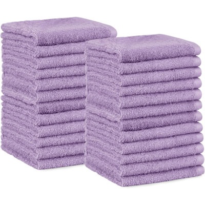 Face Towels For Bathroom, 100% Cotton  Absorbent Washcloth, Fast Drying - Salon Towel - 24 Pack