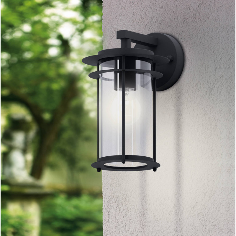 Millside 28cm H Outdoor Wall Lantern, Black