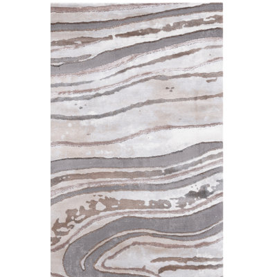 Swindle Abstract Gray/Beige Area Rug