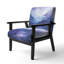 Indigo Dreams I - Fauteuil rembourré moderne-122510971
