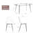 Jyniah Four Leg Base Dining Set-1234015071-1239497716-1239497713